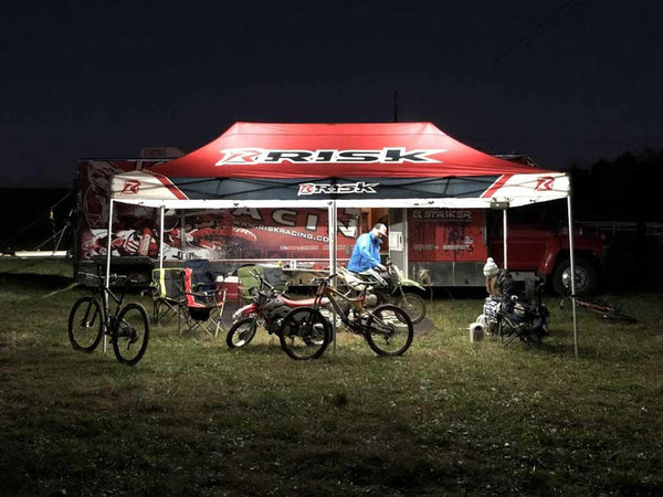 Motocross canopy clearance