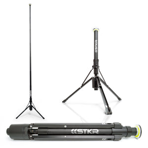 FLi-Pro Plus 10' Telescoping Area Light 3 poses on a white studio background