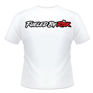 Fueled By Risk - WHITE - Motocross T-Shirt