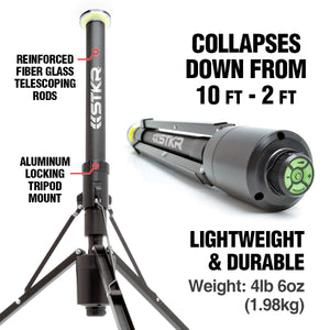 Luz telescópica FLi OVER-LANDER de 10' con control remoto inalámbrico