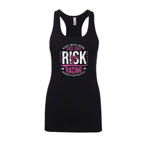 Risk Moto Chick Black Women's Racerback Tank