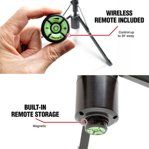 Luz telescópica FLi OVER-LANDER de 10' con control remoto inalámbrico