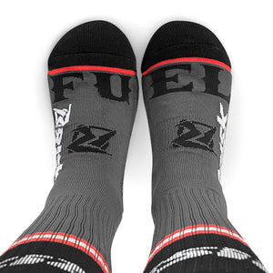 Risk Racing - Break Bones - Motocross Inspired Socks - Partnership with FUEL Apparel - Top View