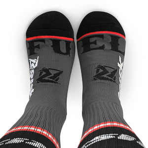 Risk Racing - Brake Shift - Motocross Inspired Socks - Partnership with FUEL Apparel - Top View