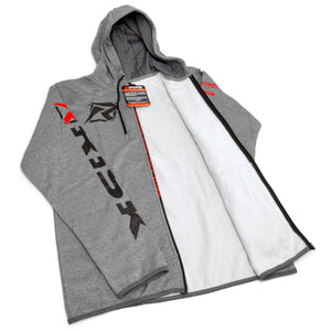 Motocross zipper Hoodie Jacket Gray Risk Racing Inner 1 sq