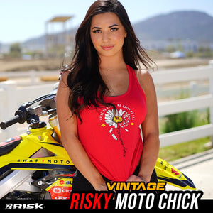 Risk Sunflower Red Women's Racerback Tank