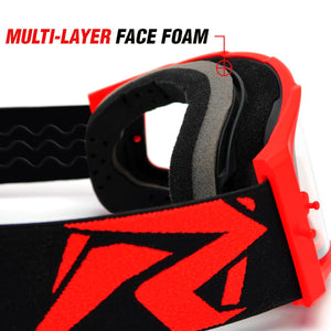 J.A.C. V2 MX Goggle with Clear Lens-Goggles-Risk Racing