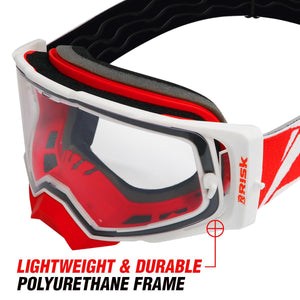 J.A.C. V2 MX Goggle with Clear Lens-Goggles-Risk Racing