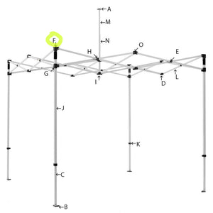 Tent Parts -F- 2 way outer leg bracket