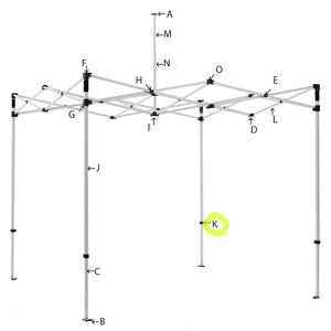 Tent Parts -K- Inner leg height adjuster