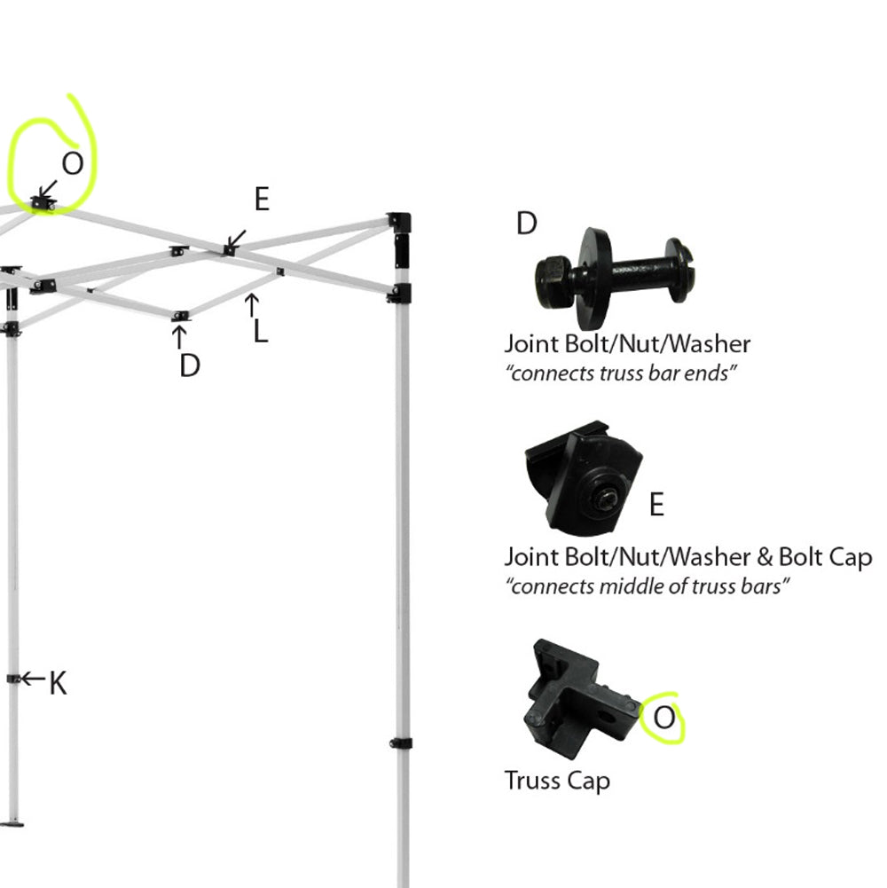 tente polyurethane parts Tent Parts -O- Truss cap