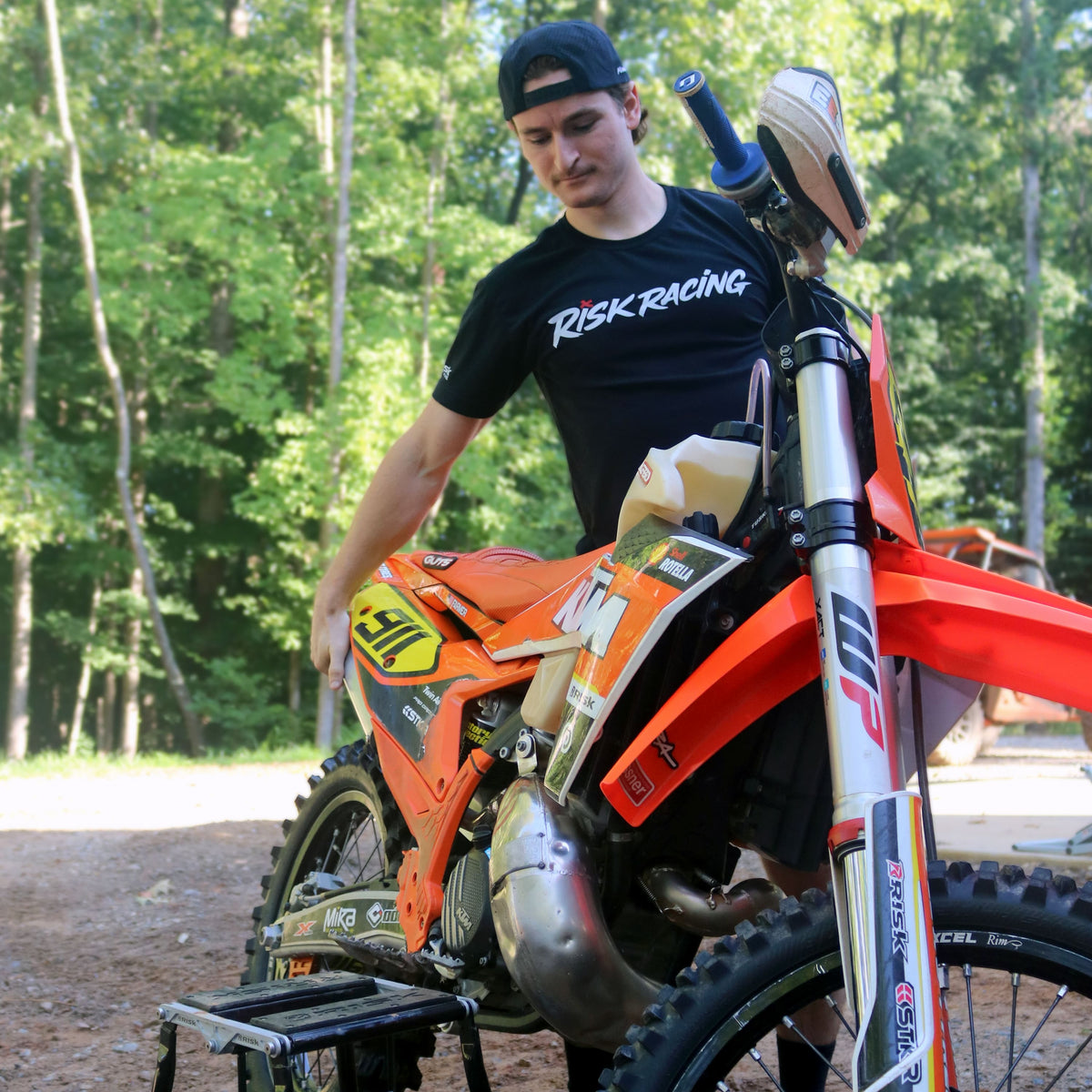 Fueled By Risk - BLACK - Motocross T-Shirt