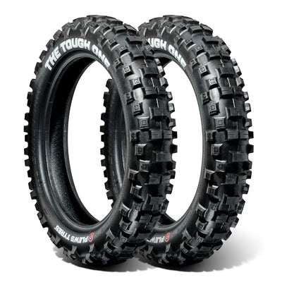 Plews -Reifen | Enduro Double Heck Set | Zwei en1 das harte ein hintere Enduro -Reifenbündel - 3/4 Ansicht