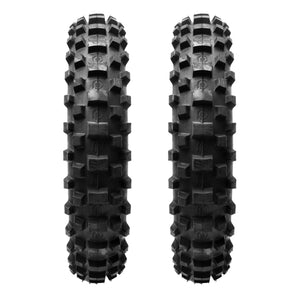 Plews Tyres | Intermediate Double Rear | Two MX2 MATTERLY GP Rear Motocross Tire Bundle - front view