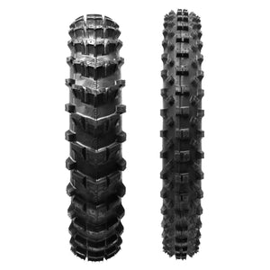Plews Tyres | Sand Set | MX1 HAWKSTONE Rear & MX2 MATTERLY Font Motocross Tire Bundle - front view