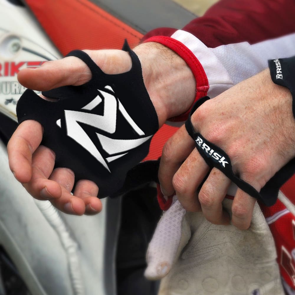 Risk Racing Ultra Thin Palm Protectors - Black - Large Risk Racing Ultra Thin Palm Protectors - Black - Large