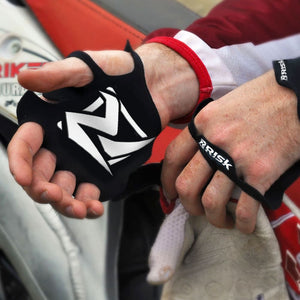 Black Palm Protectors - Lightweight Blister Protection Gloves-Palm Protection-Risk Racing