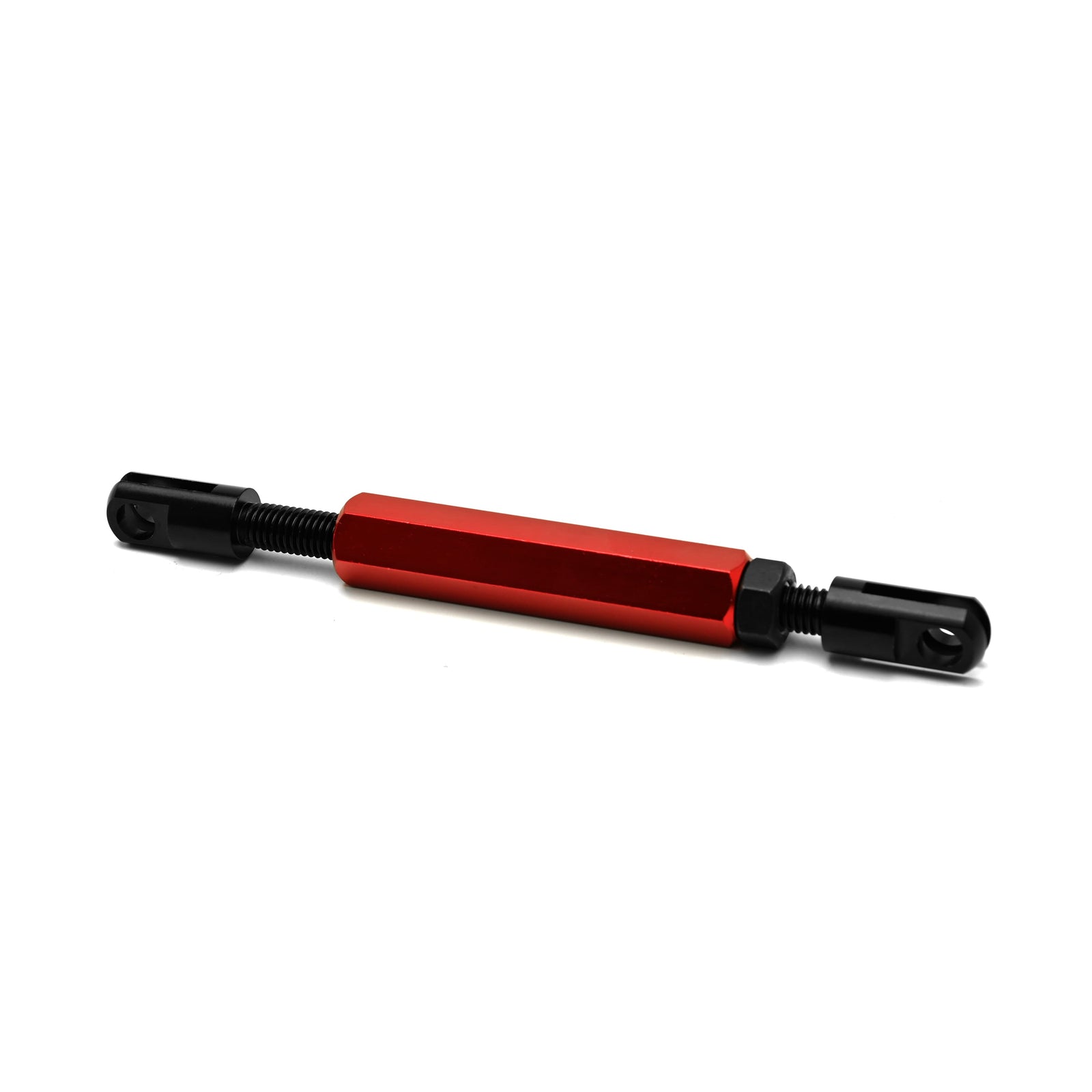 Red & black anodized turnbuckle replacement part for an ATS stand 