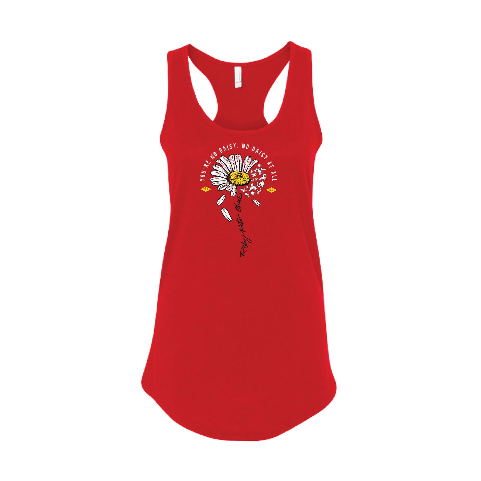 Risk Racing Moto Chick Red Tank Top