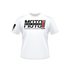Risk Racing Moto Retro White T-Shirt