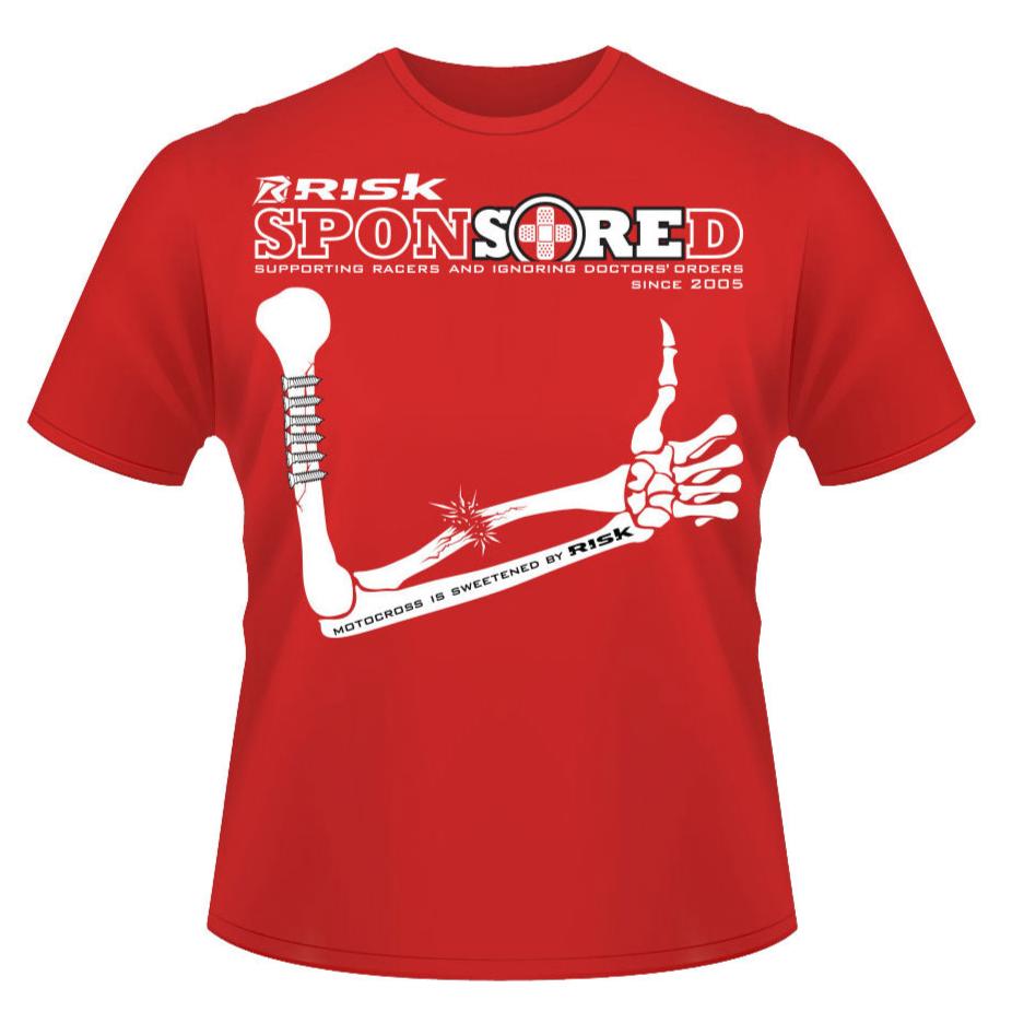 sponSOREd Broken Arm Motocross T-Shirt