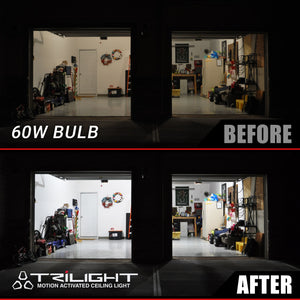 TRiLIGHT - Plafonnier de garage activé par le mouvement