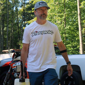 Fueled By Risk - WHITE - Motocross T-Shirt