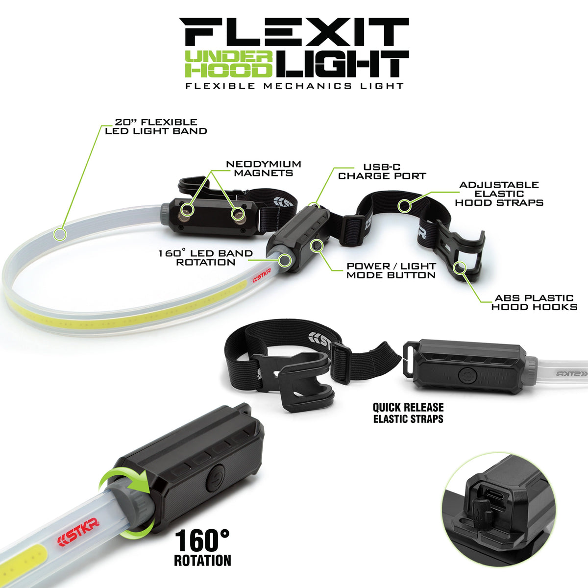 FLEXIT Under Hood Light Mechanics Flexible Work Light Risk Racing