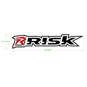 New 4 foot "RISK" Sticker by Risk Racing