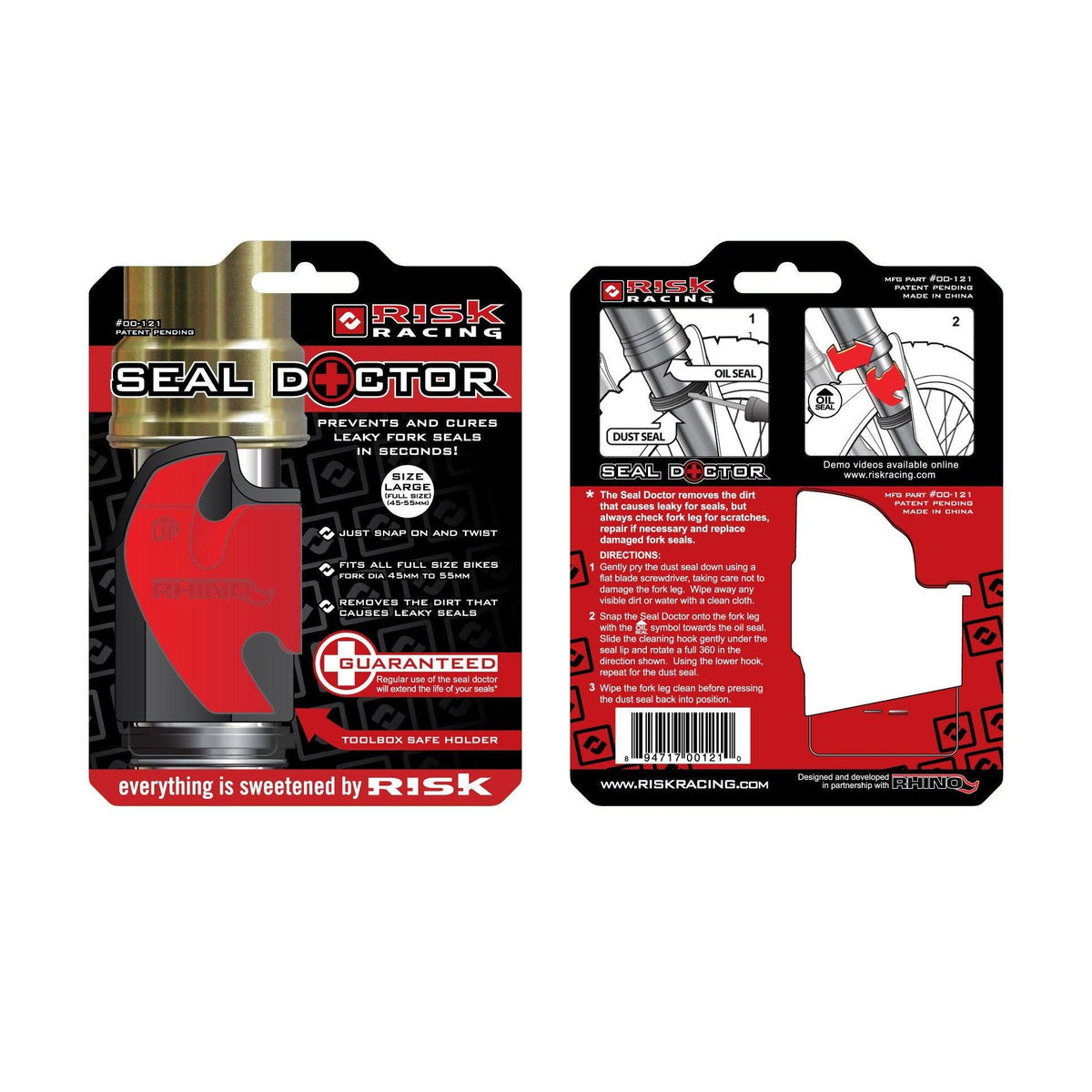 Risk Racing Seal Doctor répare les joints de fourche qui fuient en