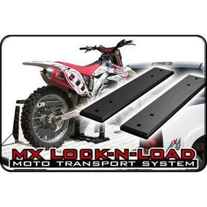 Mount the Lock-N-Load Strapless Motocross Transport System in your truck bed with the "Truck Bed Mounting Plates"