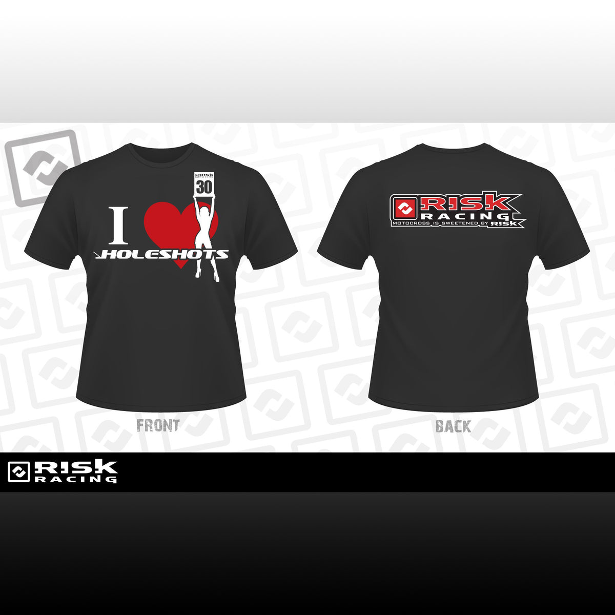 Risk Racing I Heart Holeshots Motocross T Shirt