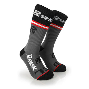 Risk Racing - Break Bones - Motocross Inspired Socks - Partnership with FUEL Apparel - Right Side View