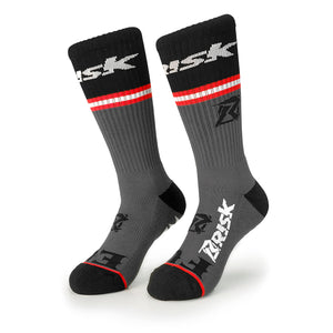 Risk Racing - Break Bones - Motocross Inspired Socks - Partnership with FUEL Apparel - Side View