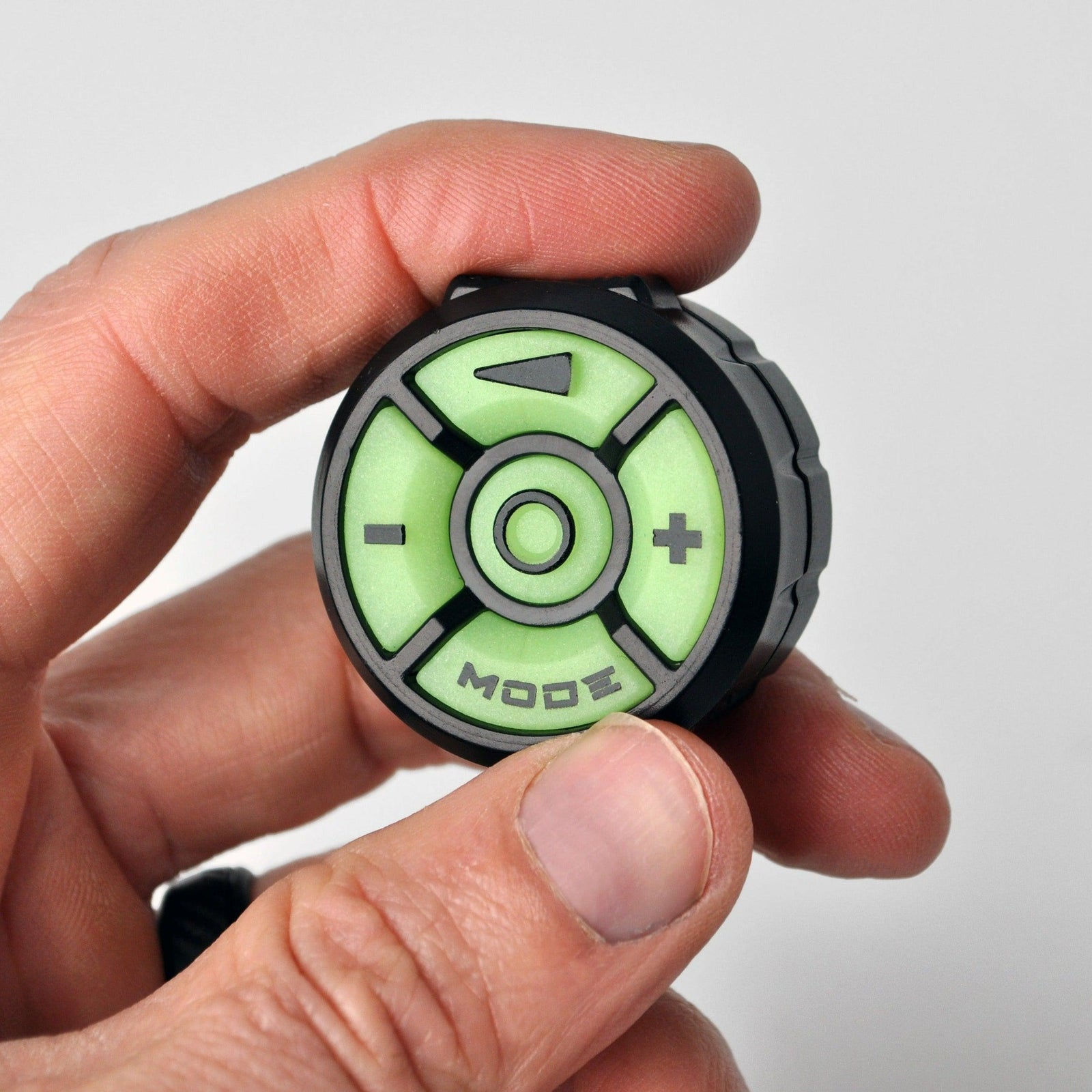 the wireless FLi remote in a white studio environment