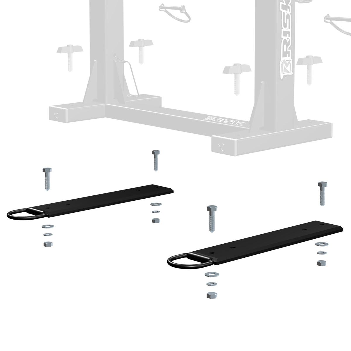 close up of a Lock-N-Load Pro Replacement Rubber Jaw and semi transparent aluminum arm around it