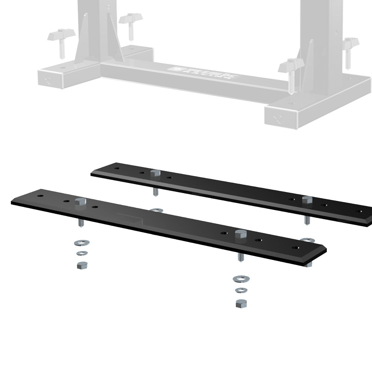 closeup of a Lock-N-Load Truck Mounting Plate in three quarter pose against a white studio background