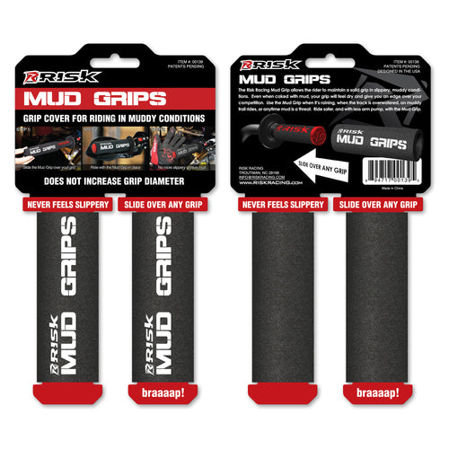 Mud Grips - Makes the muddiest, slippery grip feel dry!-Grip-Risk Racing
