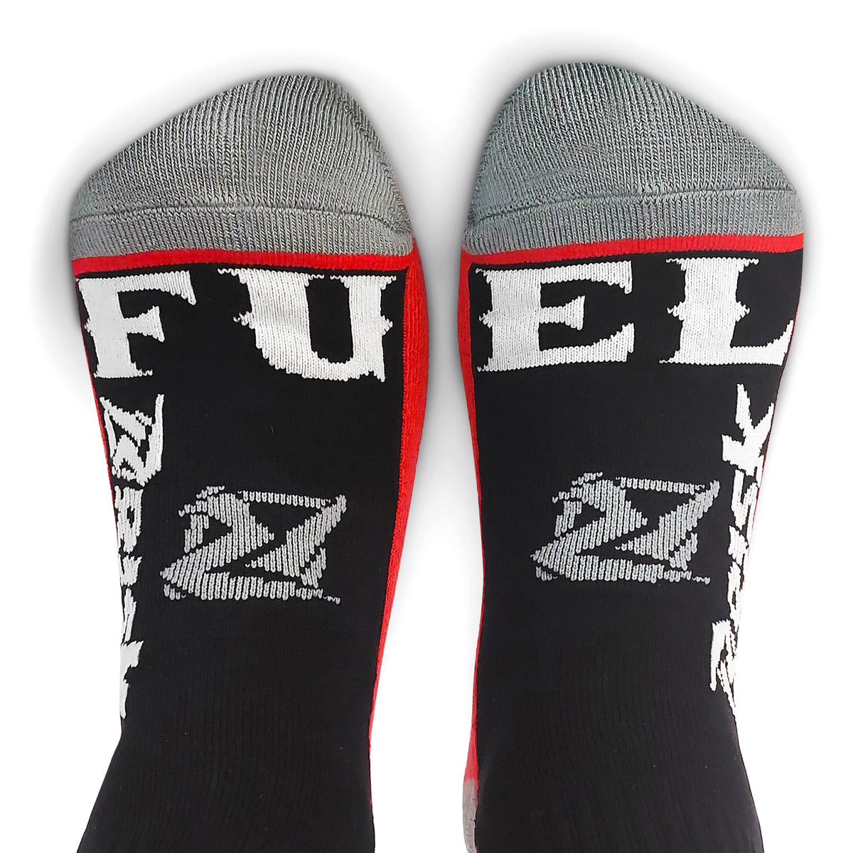 Ride Risky - Motocross Socks - top view - Fuel / Risk Racing