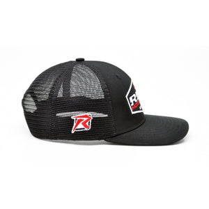 Risk-Black on Black Motocross Hat Side Right