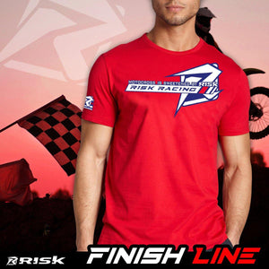 Finish Line Moto - Motocross T Shirt - Risk Racing