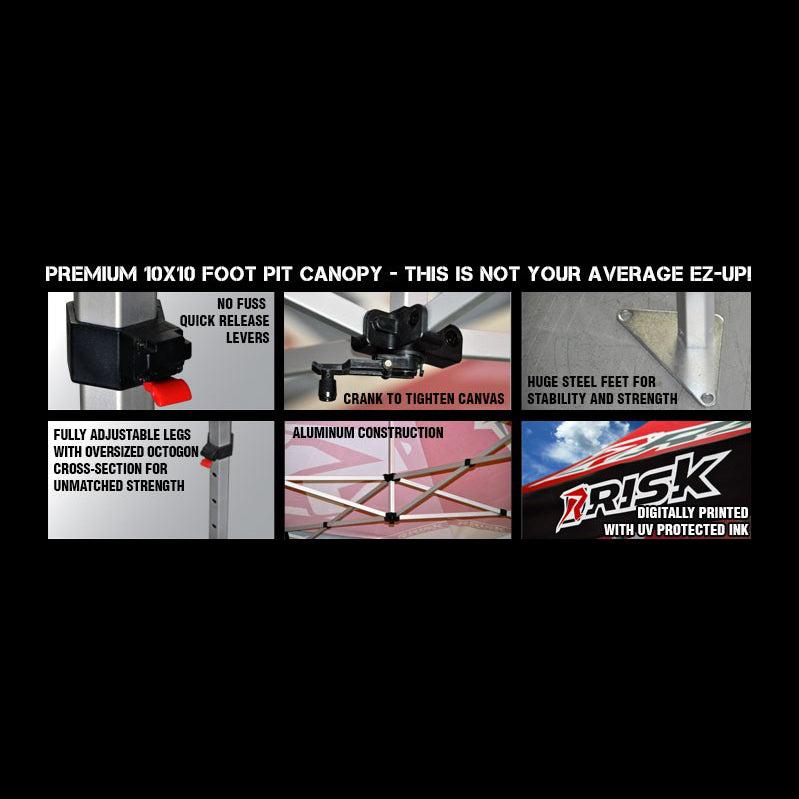 mx race tent Risk Racing Motocross Pit Tent