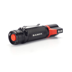 BAMFF 6.0 dual LED flashlight with tactical tail switch position | STKR Concepts - striker flashlight