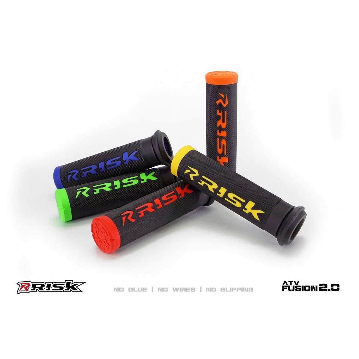 FUSION 2.0 Ergo ATV/MTB Grips with Fusion Grip Tech Bonding System