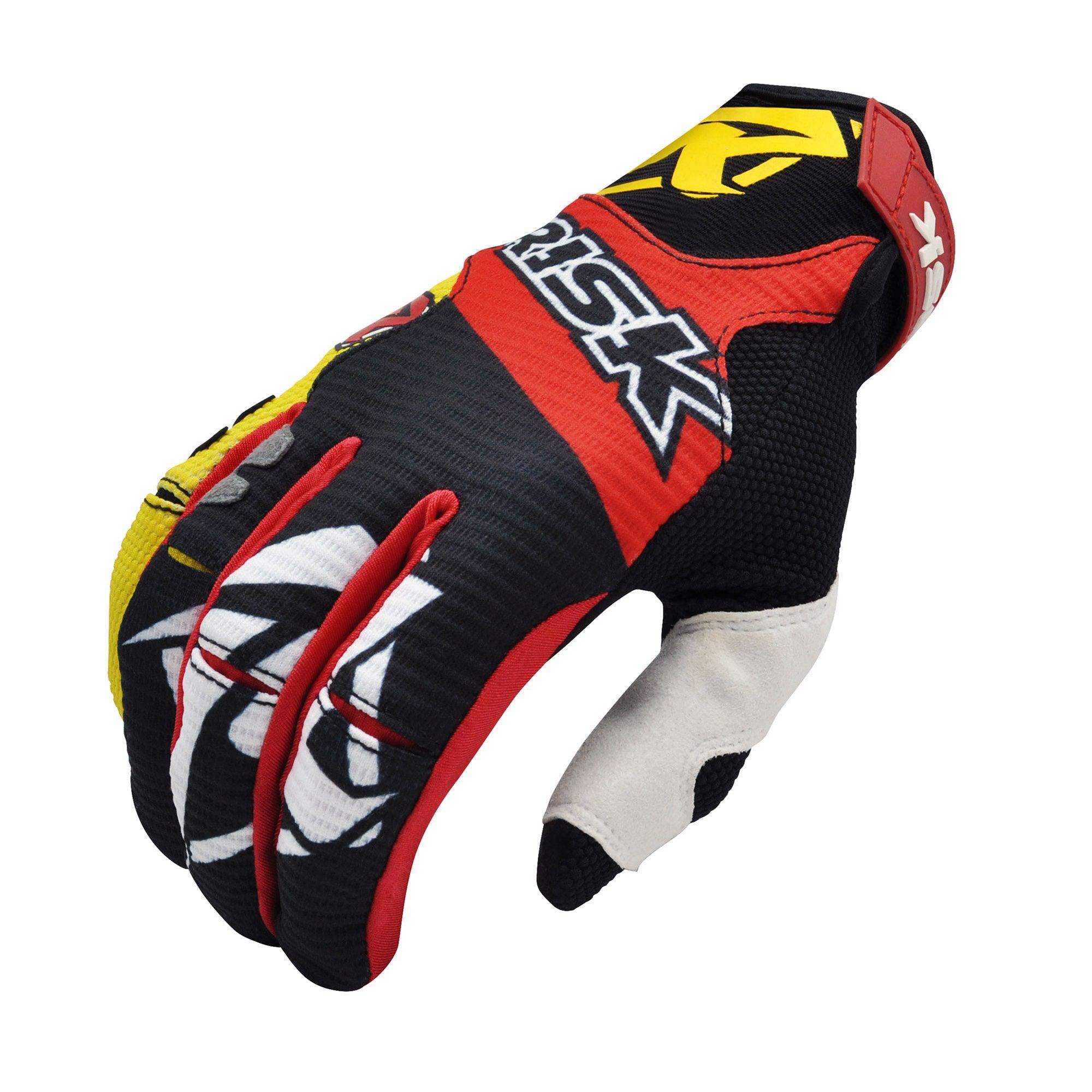 VENTilate V2 Moto Gloves - Yellow/Red