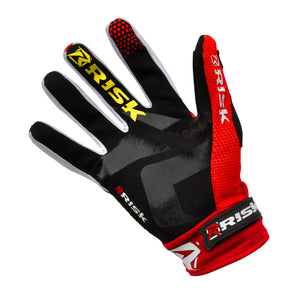 Risk Racing VENTilate V2 Glove - Red/Black - Motocross Riding Gear by Risk Racing - palm view