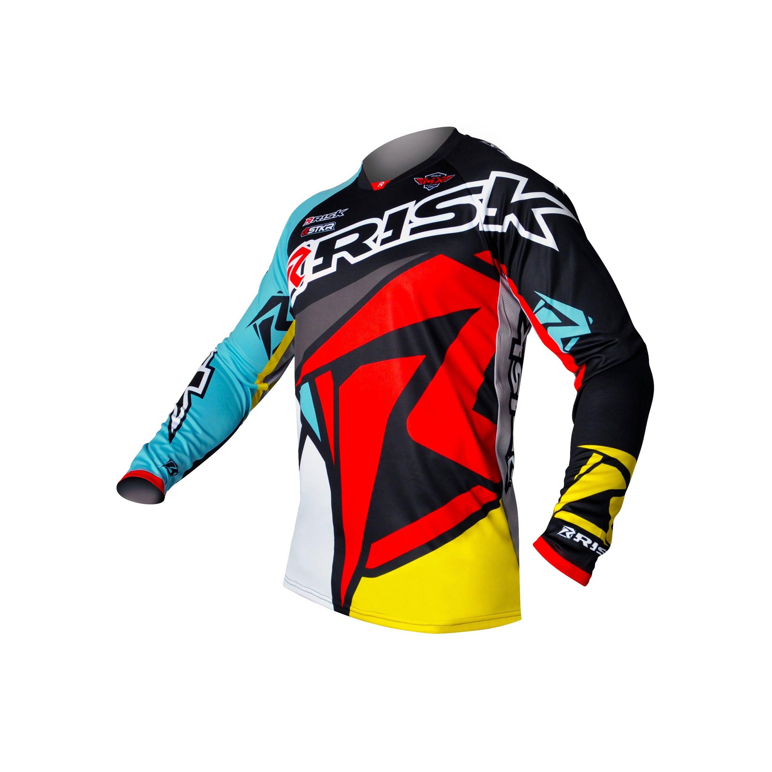 Risk Racing VENTilate V2 Motocross Jersey Teal Black