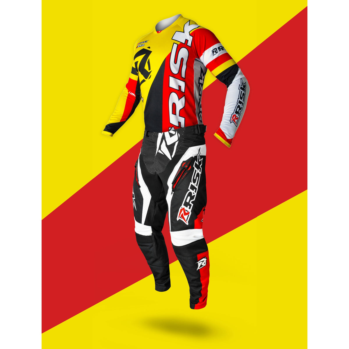 VENTilate V2 Motocross Jersey - Black/Red/Yellow