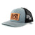 Risk Gray Leather Patch Snapback Trucker Hat - Risk Racing