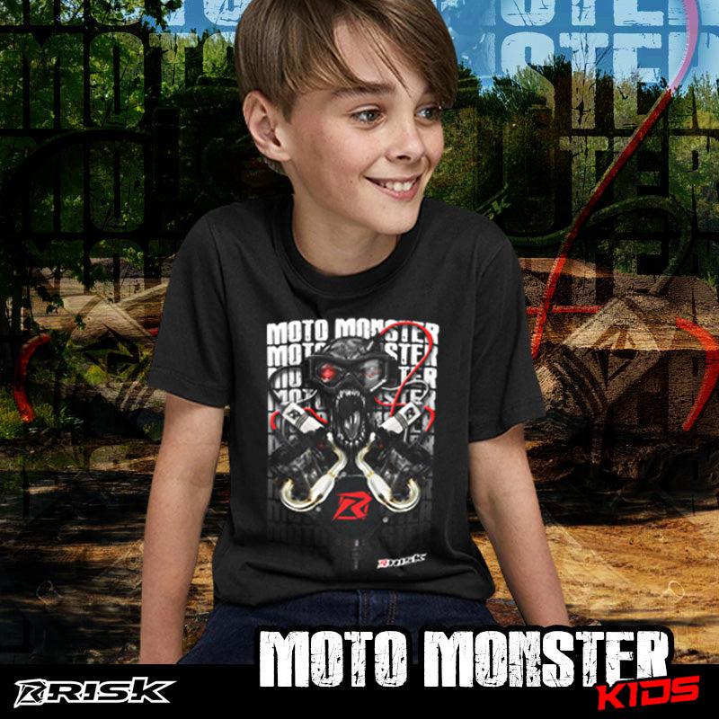 Moto Monster YOUTH - Motocross T-Shirt-T-Shirt-Risk Racing